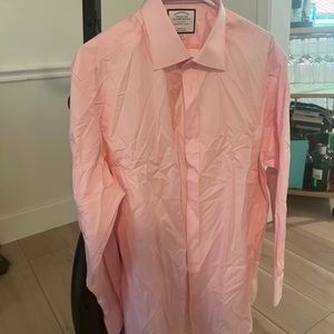Charles Tyrwhitt classic fit cotton shirt 42-16 1/2 pink